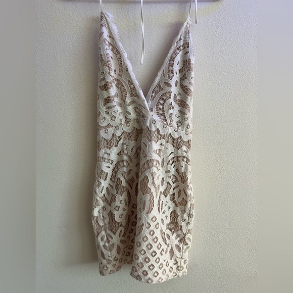 White Tobi Mini Dress - Picture 1 of 5